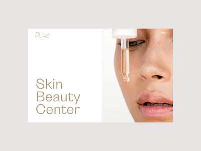 Skin Laser Center beauty beauty salon care minimalism skin skincare ui web design