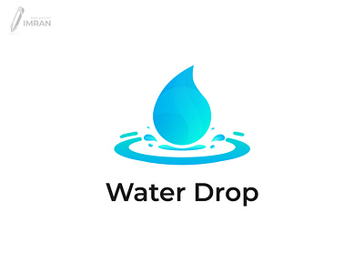 Water Drop - Logo Design(Unused) app logo brand identity branding creative logo design gradient logo graphic design icon illustration logo minimal logo modern logo water water drop