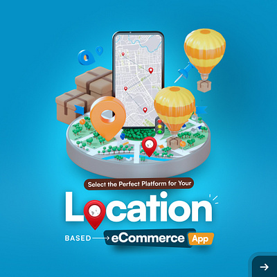 Location Based eCommerce App Slideshare design branding graphic design ui