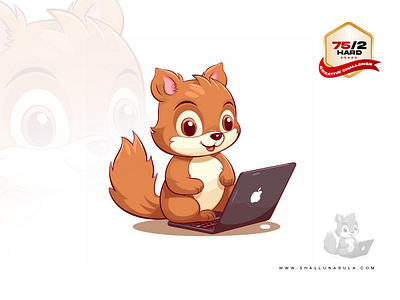 Squirrelnet Savvy 75hard cute animals cute art illustration squirrel vector art