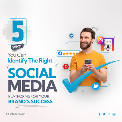 5 ways Identifying Social Media brand success post design branding graphic design ui