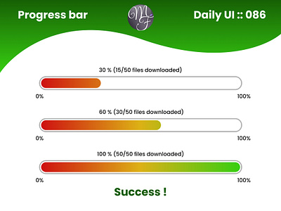 Progress Bar Daily UI 086 086 branding daily ui design document download file graphic design illustration loading pourcent progress bar stat success ui ux vector