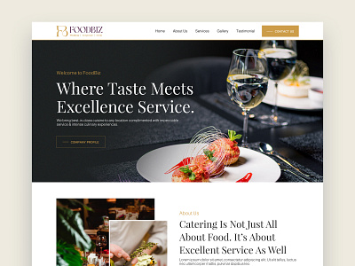 Food Catering Website Design booking service catering designer99studio eat website eating food food catering food product food serve food website foodbiz landing page ui web design