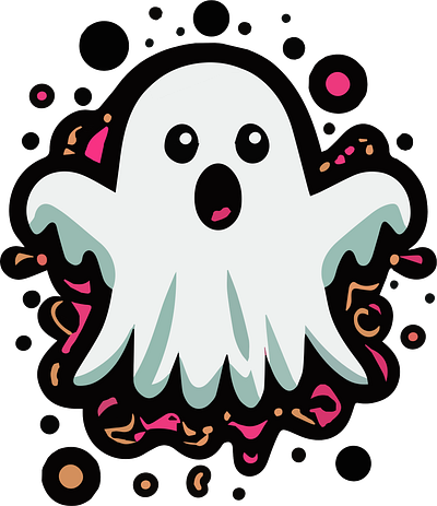 Cute Ghost abstract art aesthetic aesthetic print aesthetic printable aesthetic wall art animation artist cute design ghost graphic design halloween illustration logo ui