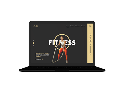 Fitness Website Landing Page design branding design ui ui design user interface web website design