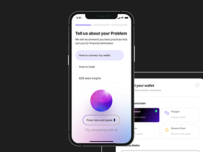 Crypto product details ⚙️ app appdesign crypto kit productdesign products support ui ux wallet