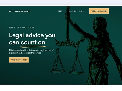 Site Template for Legal & Lawyer Funnel consulting figma framer green hero lawyer legal orange professional site