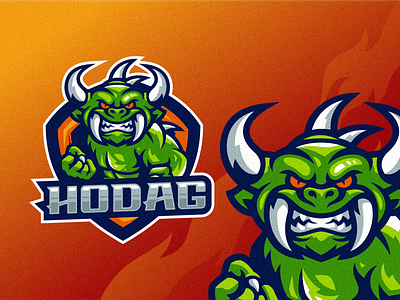 Hodag Esport Logo branding design esport graphic design hodag identity illustration logo mark tshirt vector