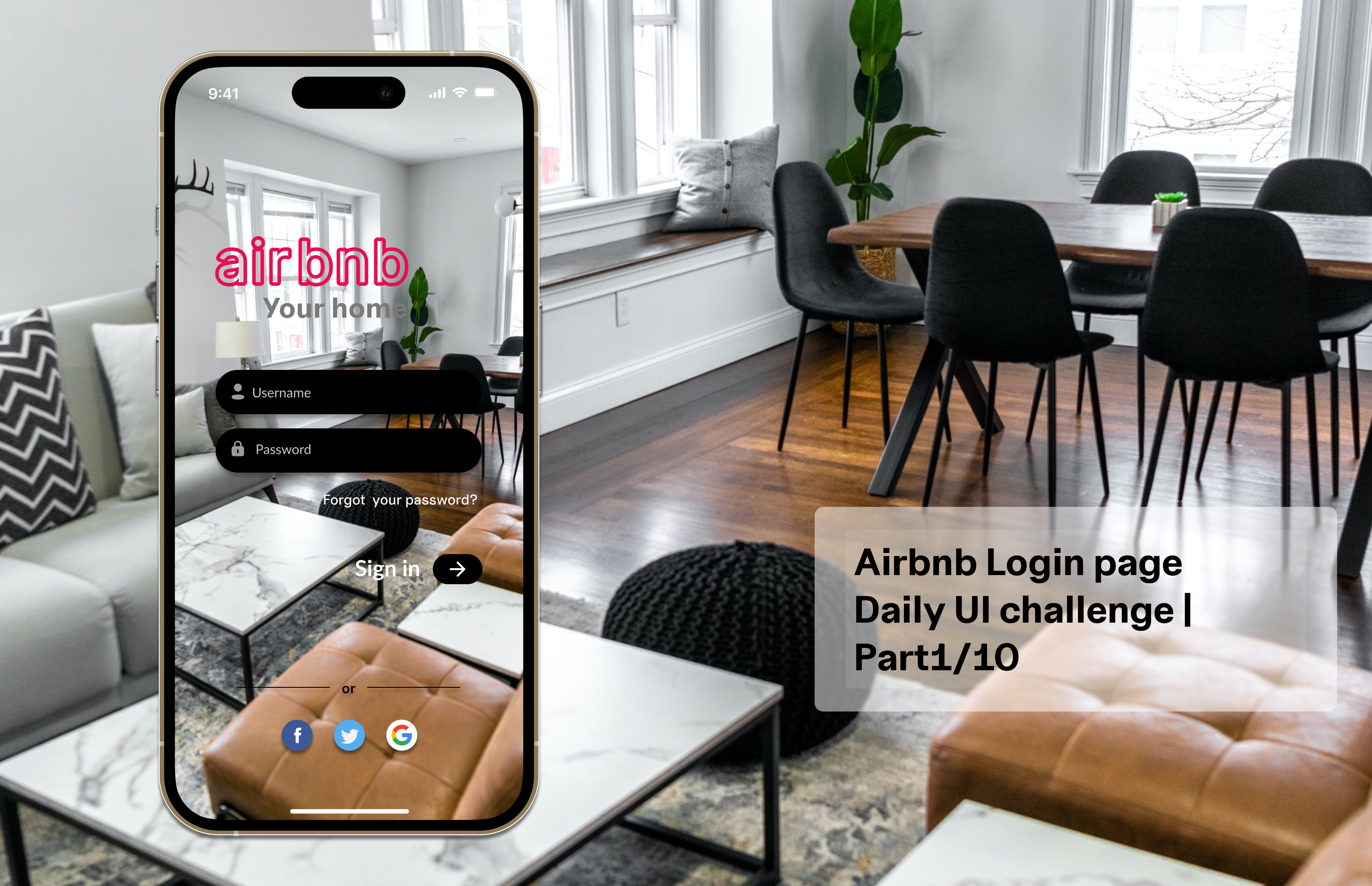 Airbnb Login page by Sairam Vanapalli on Dribbble