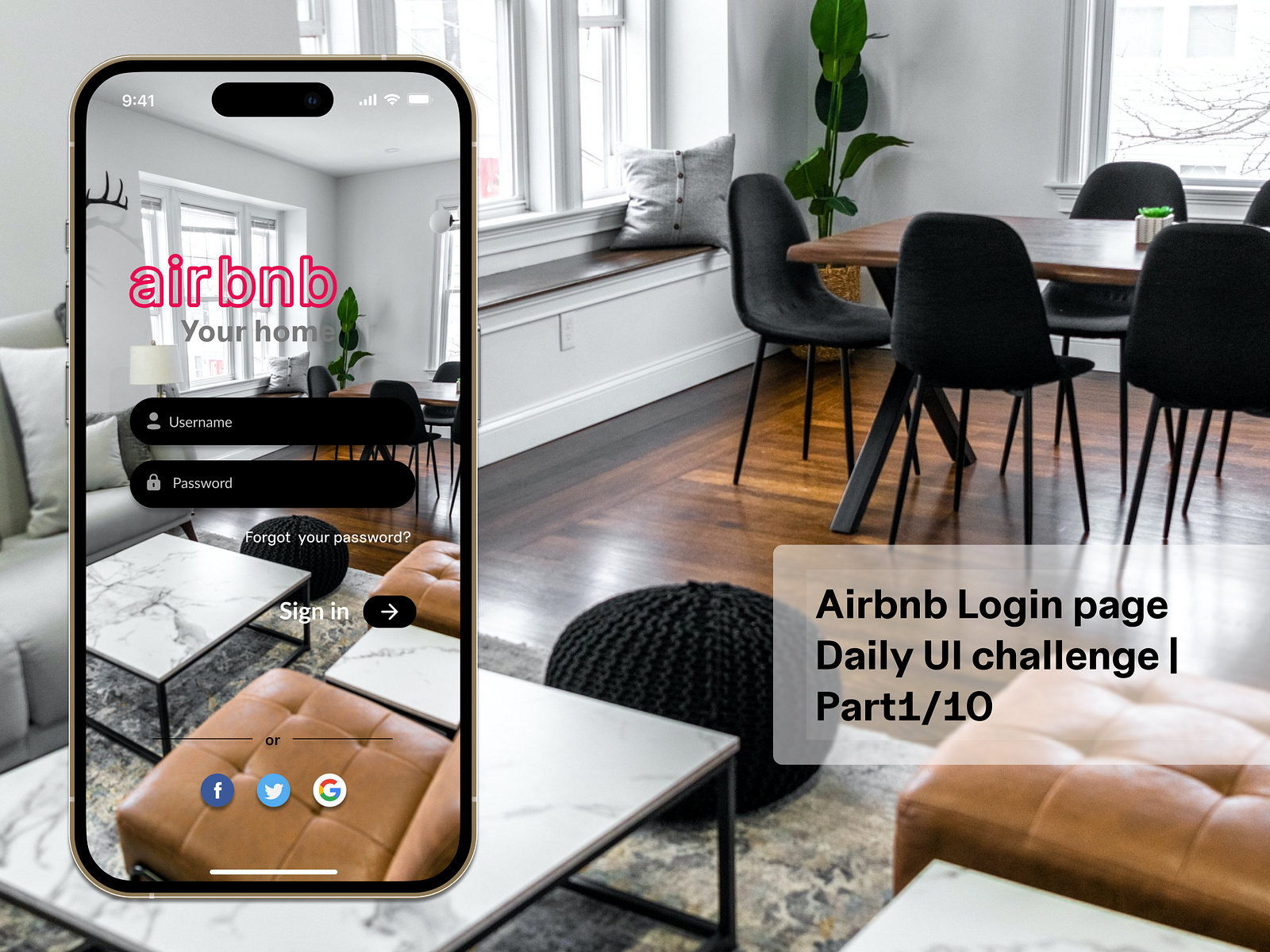Airbnb Login page by Sairam Vanapalli on Dribbble