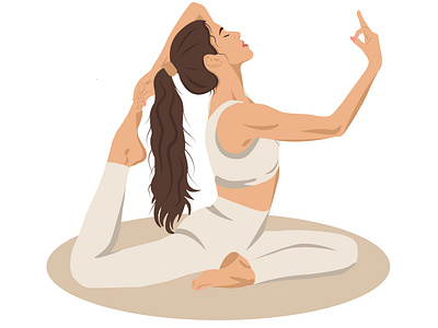 Yoga girl graphic design illustart illustration lineart sport girl vector yoga yoga girl yoga pose