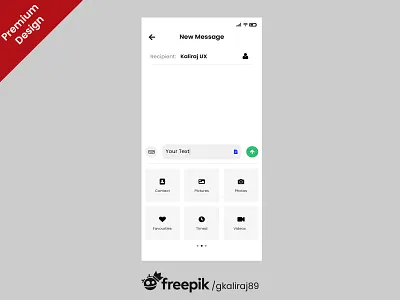 Message app design free download free message app kaliraj message app mobile app mobile ui design ui