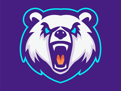 Ice Bear Mascot Logo angry bear logo bear mascot esport esport logo ideas illustration logo logo ideas mascot mascot logo vector