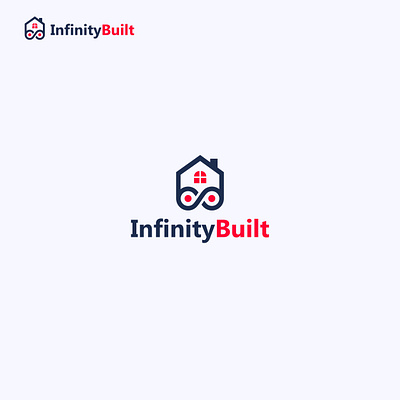 Infinity Built Logo app branding building creative design graphic design home identity illustration infinity logo modern real estate reality symbol ui ux vector web