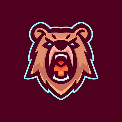 Roar Bear Mascot Logo animal logo animal mascot bear logo bear mascot esport esport logo illustration logo logo ideas mascot mascot logo sport sport logo vector