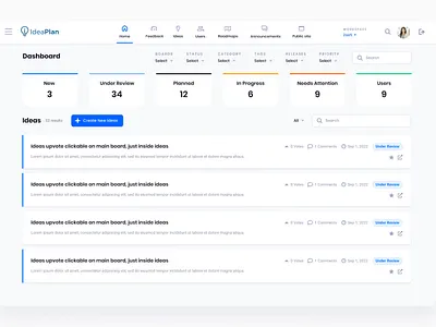 Dashboard UI for SaaS company app clean dashboard design graph home list main stats table ui web website white
