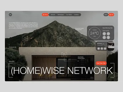 property security website animation branding ui