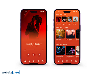 Daily UI Challenge #9 - Music Player appdesign branding custom design dailyui design graphic design mobiledesign ui uidesign uidesigner userinterface ux uxui