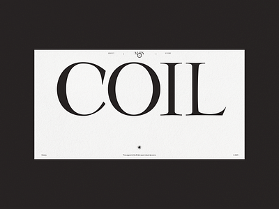 Coil - Band Website Concept band coil concept design graphic design music promo ui web