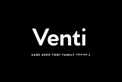 Venti CF sans serif font family international font