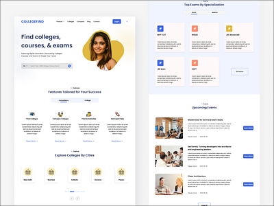 Student Guidance/Career Guidance Landing Page career guidance design figma graphic design homepage landingpage student guidance ui ux website