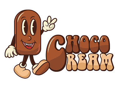 Ice Cream Logo branding cartoon design graphic design ice cream ice cream logo illustart illustration logo mascot vector