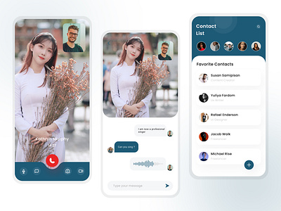 Video Call UI Design online meetings.