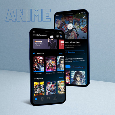 Anime Quasar -Anime Streaming Platform anime anime app design app design design figma graphic design ui ui design uiux