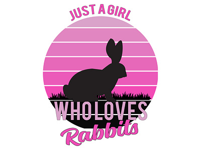 Girl T-shirt Design branding design graphic design illustration logo rabbits suggested design typography vector woman