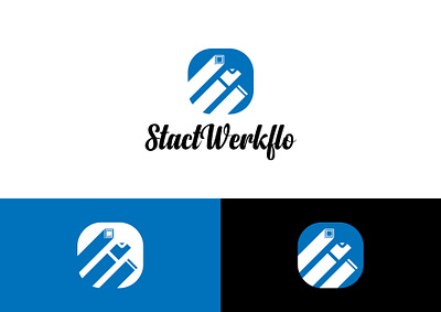 Logo for Stactwerkflo branding graphic design logo
