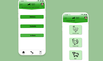Organic Dog Food App figma ui user experience ux ux research