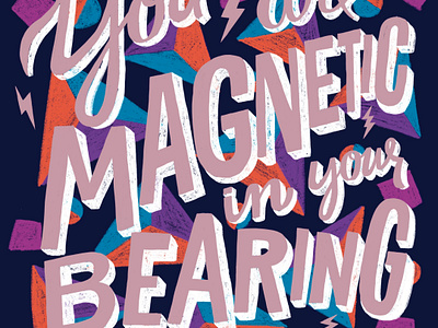 You Are Magnetic design drawing fender fresco hand drawn illustration ipad lettering procreate type vaughn vaughn fender