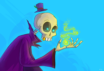 Skull Magic illustration
