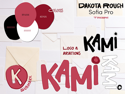 Kami Stationery brand design branding design graphic design logo typography