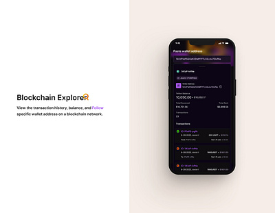 Blockchain Explorer app design blockchain cryptocurrency mobile app mobileui ui ux