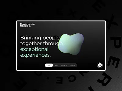 Experience Studio: Website redesign animation black website desktop digital experience events experience studio immersive innovation interactivity intuitive navigation navigation parallax ui unusual navigation user experience ux web design