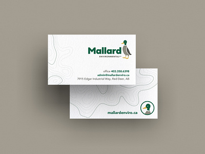 Mallard Enviro - business card business card graphic design logo print design