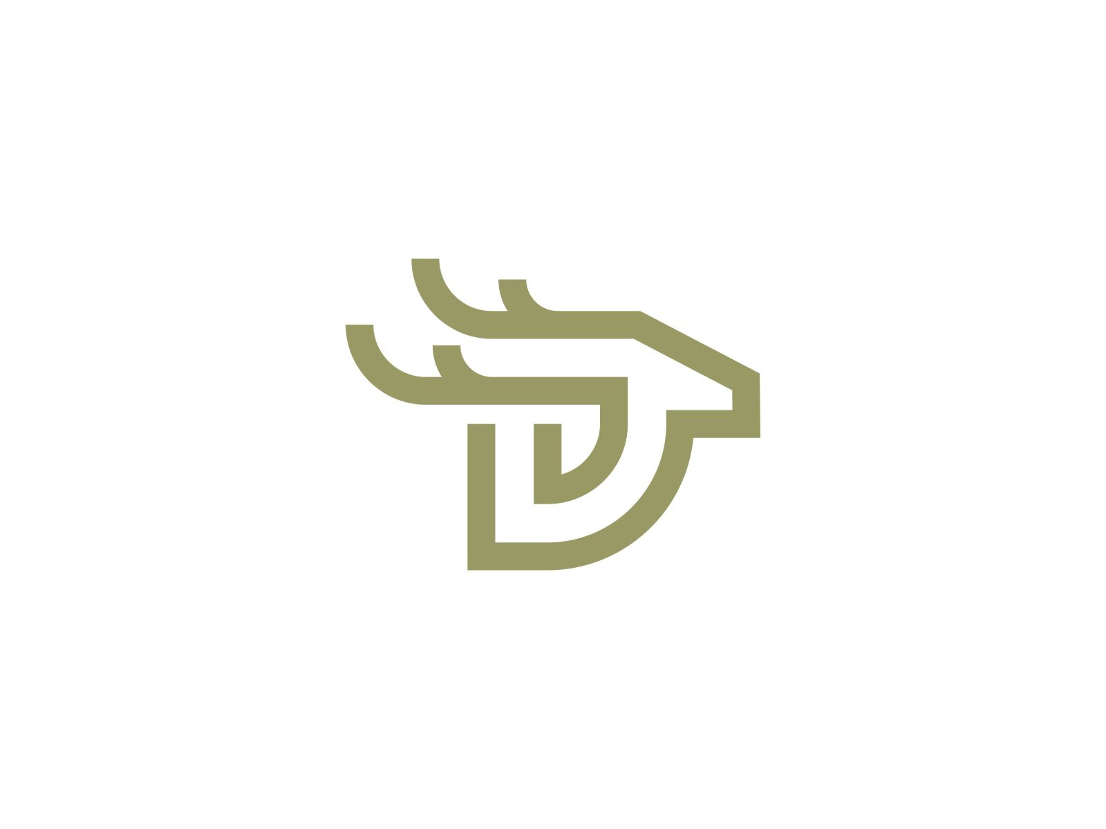 Deer D Letter Logo By Aira 