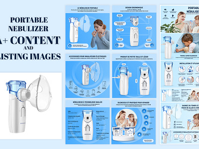 Portable Nebulizer EBC (A+) Content and Listing image Design a content amazon a content amazon ebc amazon images banner design feature banner feature images listing listing images
