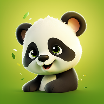 007 - Baby Panda in Cinema4D 3d character cinema4d game illustration octane panda render vray