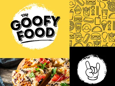 Logotype Fast Food black brand branding graphic design illustration logo logotype restaurant yellow