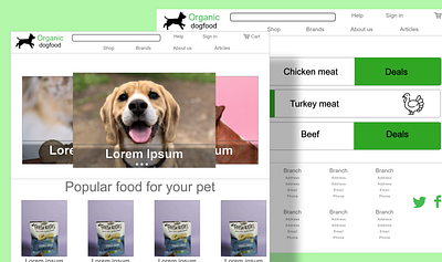 Organic Dogfood Web Design adobe xd design figma ui user experience ux ux research