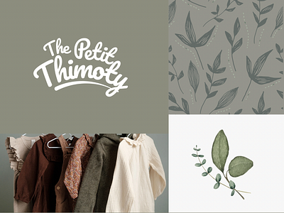 The Petit Thimoty Logotype branding clothing graphic design leaf logo logotype natural nature organic ui