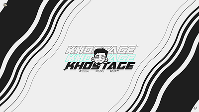 Visual identity made for Khostage channel. animation branding design graphic design illustration logo typography vector