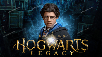 Hogwarts legacy youtube thumbnail design designer graphic graphic design poster thumbnail thumbnail design youtube