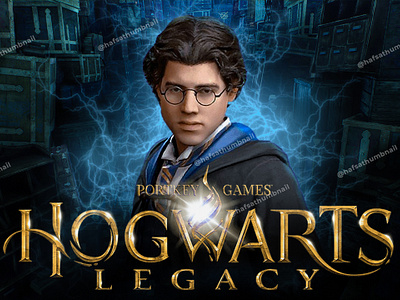 Hogwarts legacy youtube thumbnail design designer graphic graphic design poster thumbnail thumbnail design youtube