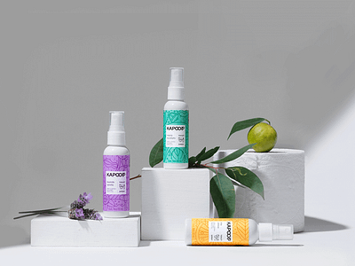 Photoshoot for Kapoop art direction brand branding citrus design graphic design green identit identity illustration lavander logo logotype mint packaging photo photoshoot purple smell yellow