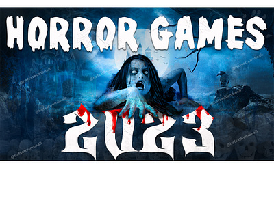 Blue horror youtube thumbnail blue design gfx graphic graphic design graphics horror horror thumbnail humbnail youtube