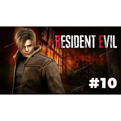 resident evil gaming thumbnail design game gaming gfx graphic design graphics orange popular resident evil thumbnail trending youtube