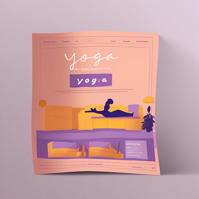 Yoga Landing Page ai artificial intelligence design illustration landing landing page simple ui ux website yoga